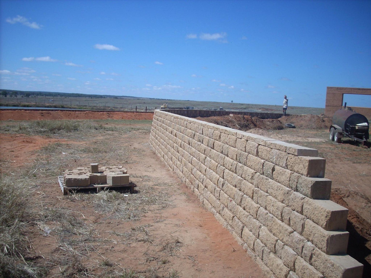 Rural property landscaping